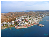 Adamas Milos Seagull Apartments Aerial Photo - Vehicle path through the west side